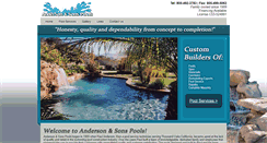 Desktop Screenshot of andersonandsonspools.com